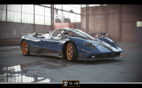 3d pagani zonda tricolore model - Pagani Zonda Tricolore by cg.laboratory